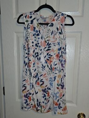 Beach Break Floral Top‎ in Pastel Pink & Blue